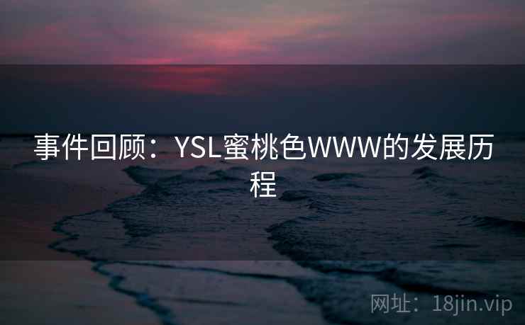 事件回顾：YSL蜜桃色WWW的发展历程